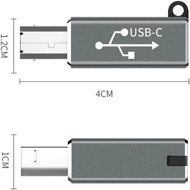 Alt view image 2 of 6 - Weastlinks USB-C Printer Cable For USB-C Equipped Laptop PC to USB Type B Scanner Printer Server Fax Machine Hard Drive Camera Piano
