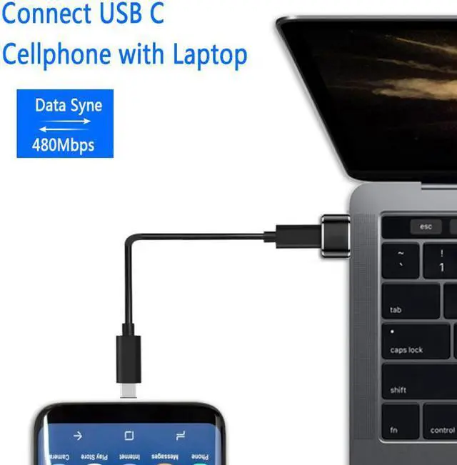 Alt view image 3 of 7 - Weastlinks 5PCS Universal Usb To Type-C OTG Adapter Mini Type-C Jack Splitter USB-C Connectors For Computer Smartphone Converter