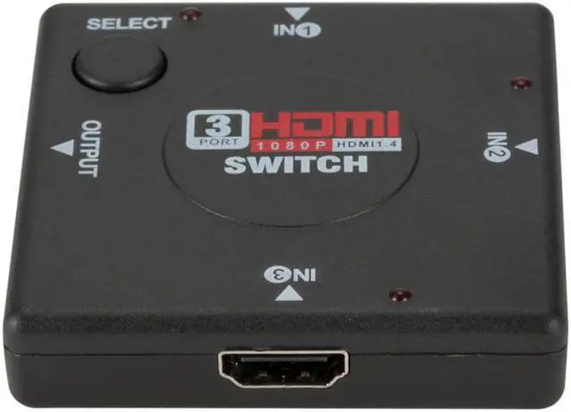Alt view image 3 of 7 - Weastlinks HDMI 3 input 1 Output 3 Port HDMI Switch Female to Female Switcher Splitter Box Selector for HDTV 1080P VIdeo Switcher