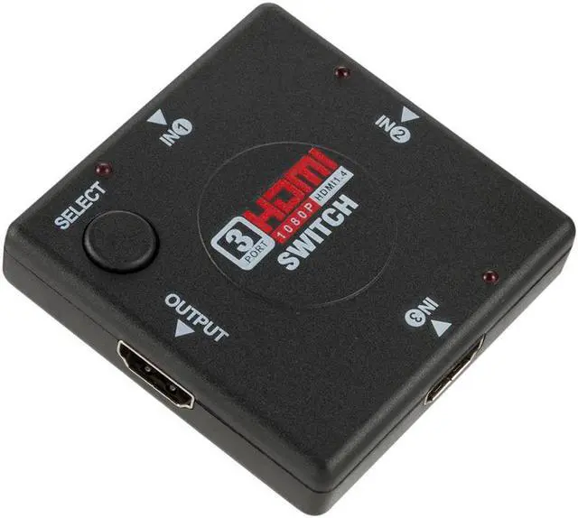 Alt view image 4 of 7 - Weastlinks HDMI 3 input 1 Output 3 Port HDMI Switch Female to Female Switcher Splitter Box Selector for HDTV 1080P VIdeo Switcher