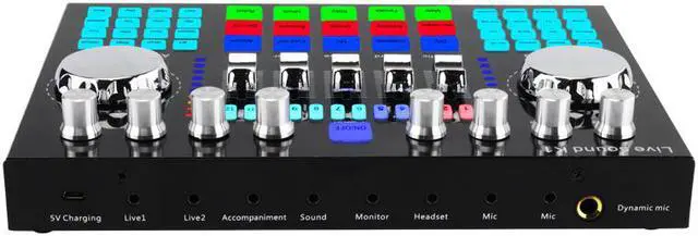 Alt view image 5 of 7 - Weastlinks K1 Computer Phone Voice Changer HIFI Live Sound Card Mixer Board Streaming Audio Bluetooth 5.0 Universal