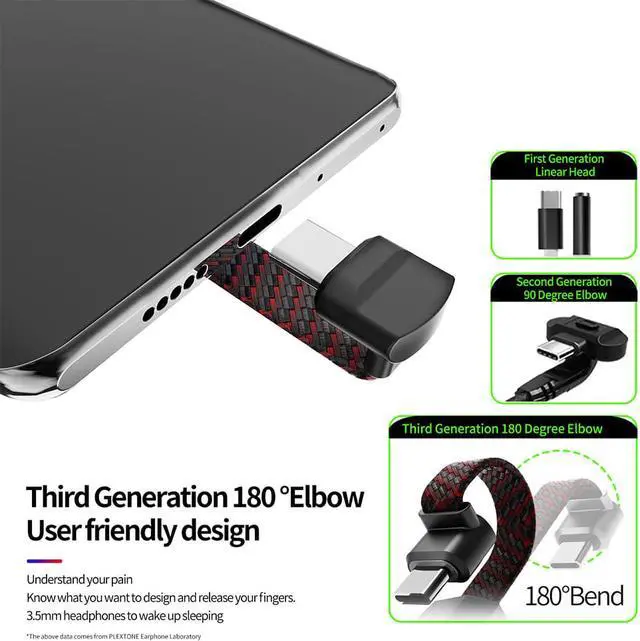 Alt view image 7 of 7 - Weastlinks For GS1 New USB-C Type-C Fast Charge 3.5mm Audio Three in One Eat Chicken Game Mobile Phone High Quality Sound Card Adapter