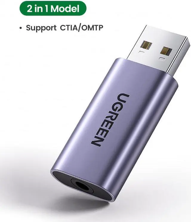 Alt view image 7 of 7 - Weastlinks USB Sound Card Audio Interface USB Sound Card for Laptop PC PS4 Earphone Microphone Audio Card USB External Sound Card
