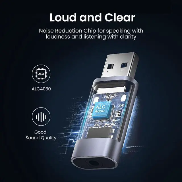 Alt view image 4 of 7 - Weastlinks USB Sound Card Audio Interface USB Sound Card for Laptop PC PS4 Earphone Microphone Audio Card USB External Sound Card
