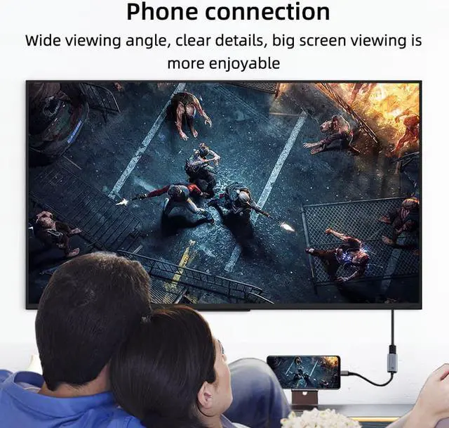Alt view image 2 of 7 - Weastlinks USB C to HDMI Adapter 4K 60Hz/30Hz Cable Type C HDMI for MacBook Pro Air iPad Pro Pixelbook XPS Galaxy Thunderbolt 3