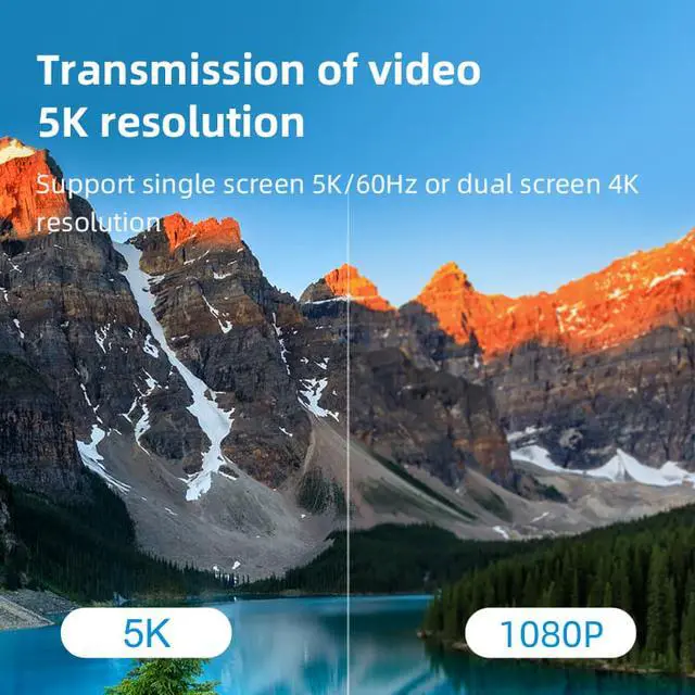 Alt view image 3 of 7 - Weastlinks USB 4 Cable Compatible with Thunderbolt 3 5K@60Hz 40Gbps Data Transfer 100W 5A Fast Charging for Macbook Pro USB Type C