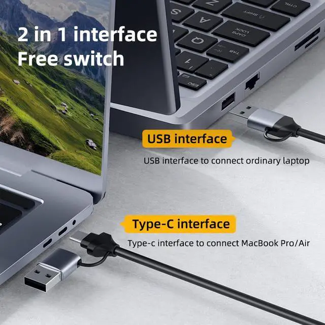 Alt view image 2 of 7 - Weastlinks HDMI-compatible to USB 3.0 Type-c Video Capture Card Dual interface Video Game Grabber Record for PS5 Switch Live Camera