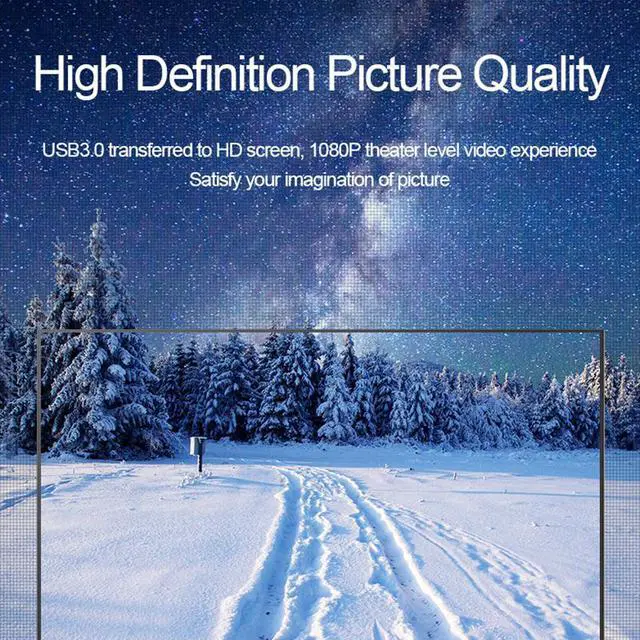 Alt view image 3 of 7 - Weastlinks USB 3.0 to HDMI-compatible VGA Adapter 1080P Multi-Display 2in1 USB to HDMI-compatible Converter for Windows 7/8/10 OS