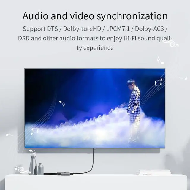 Alt view image 5 of 7 - Weastlinks HDMI-compatible Switcher 4K 60Hz Splitter Bi-Direction 1x2/2x1 Adapter 2 in 1 out for PS4/3 TV Box HDTV Xbox Projector