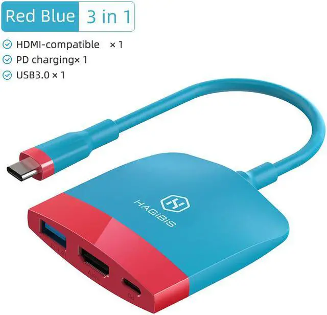 Alt view image 7 of 7 - Weastlinks Switch Dock TV Dock for Nintendo Switch Portable Docking Station USB C to 4K HDMI-compatible USB 3.0 PD for Macbook Pro