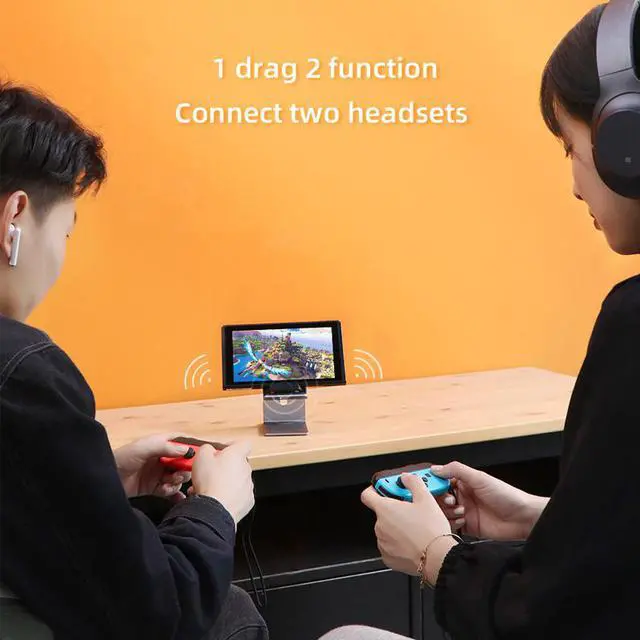 Alt view image 2 of 7 - Weastlinks Bluetooth Transmitter for Nintendo Switch Bluetooth 5.0 Wireless Audio Adapter APTX LL accessories for Switch Lite PS5