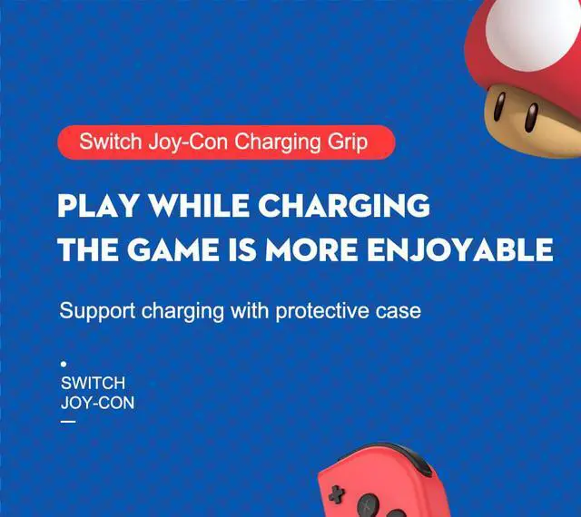 Alt view image 6 of 7 - Weastlinks Joy-Con Charging Grip for Nintendo Switch/Lite Controllers Comfort Charger Dock NS Handle Portable Rechargeable Stand