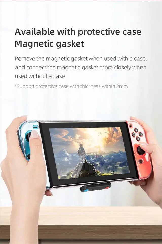 Alt view image 6 of 7 - Weastlinks Bluetooth Transmitter for Nintendo Switch Bluetooth 5.0 Wireless Audio Adapter APTX LL accessories for Switch Lite PS5