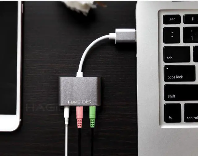 Alt view image 4 of 7 - Weastlinks External Sound Card Converter Splitter USB Adapter 3 Port Converter Headphone Microphone for PC Laptop Audio adapter