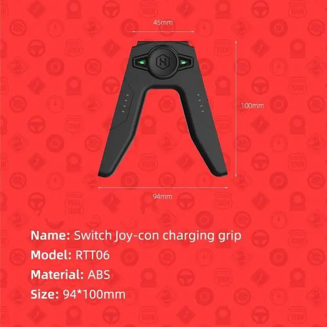 Alt view image 7 of 7 - Weastlinks Joy-Con Charging Grip for Nintendo Switch/Lite Controllers Comfort Charger Dock NS Handle Portable Rechargeable Stand