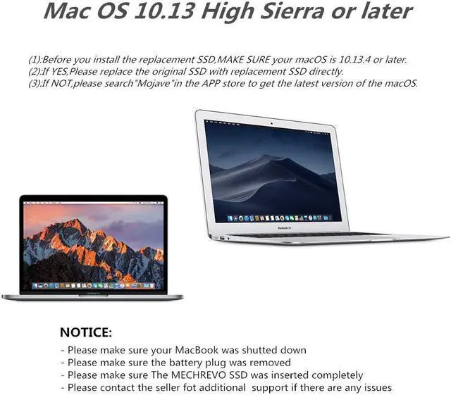 Alt view image 7 of 7 - Weastlinks M.2 NVME SSD Convert Adapter Card for MacBook Air Pro Retina 2013-2017 NVME/AHCI SSD Upgraded Kit For A1465 A1466 A1398 A1502