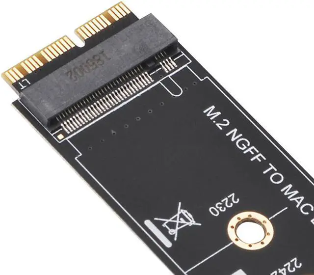 Alt view image 3 of 7 - Weastlinks M.2 NVME SSD Convert Adapter Card for MacBook Air Pro Retina 2013-2017 NVME/AHCI SSD Upgraded Kit For A1465 A1466 A1398 A1502
