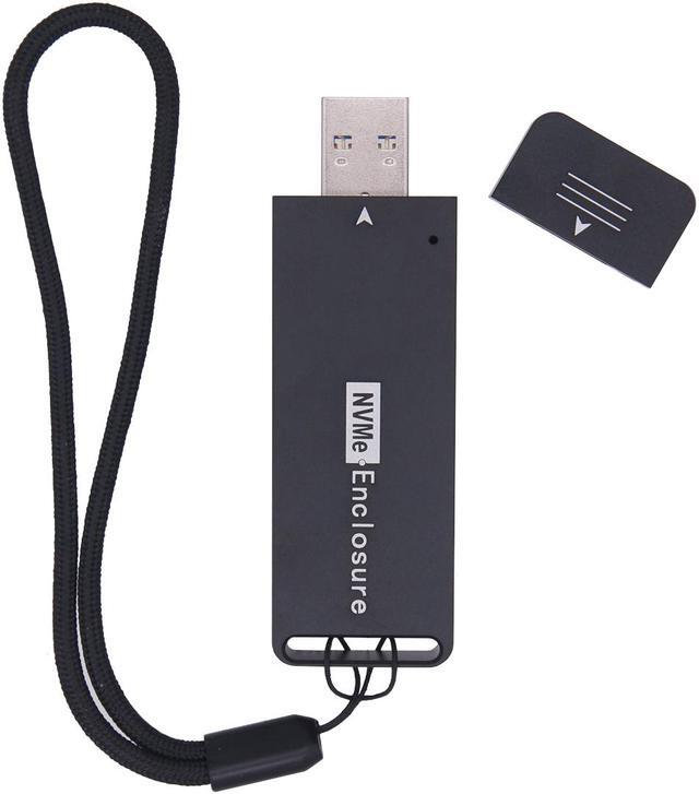 Alt view image 2 of 7 - Weastlinks NVME Case Enclosure SSD NVME to USB Adapter M.2 NVMe Box 10Gbps USB3.1 Type-A PCIe M2 SSD Case Enclosure For 2230 2242 SSD Drive