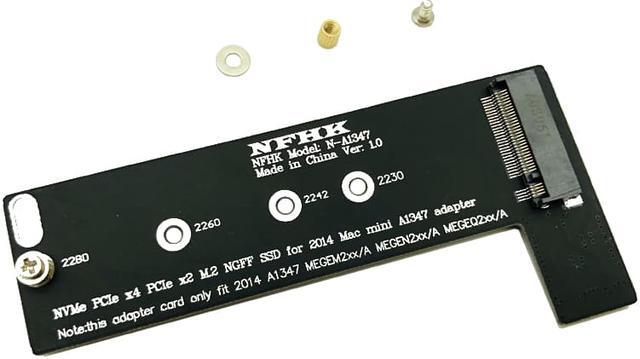 Alt view image 7 of 7 - Weastlinks M key NVMe M2 SSD to For Apply Mac Mini 2014 A1347 MEGEN2 MEGEM2 MEGEQ2 Adapter Raiser PCI express NGFF 760P 600P Riser Card NEW