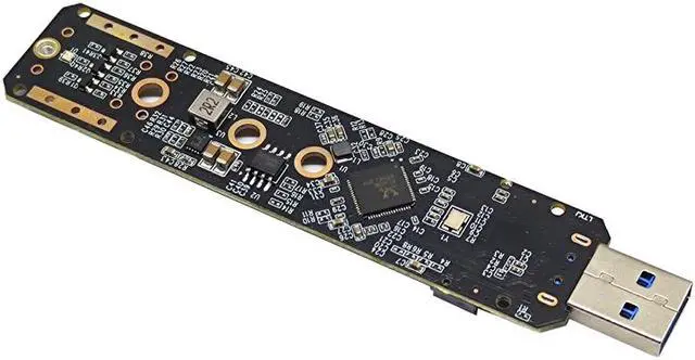 Alt view image 5 of 7 - Weastlinks M.2 to USB 3.0 Dual Protocol SSD Board M.2 NVME PCIe NGFF SATA M2 SSD Adapter for 2230 2242 2260 2280 NVME/SATA M.2 SSD RTL9210B