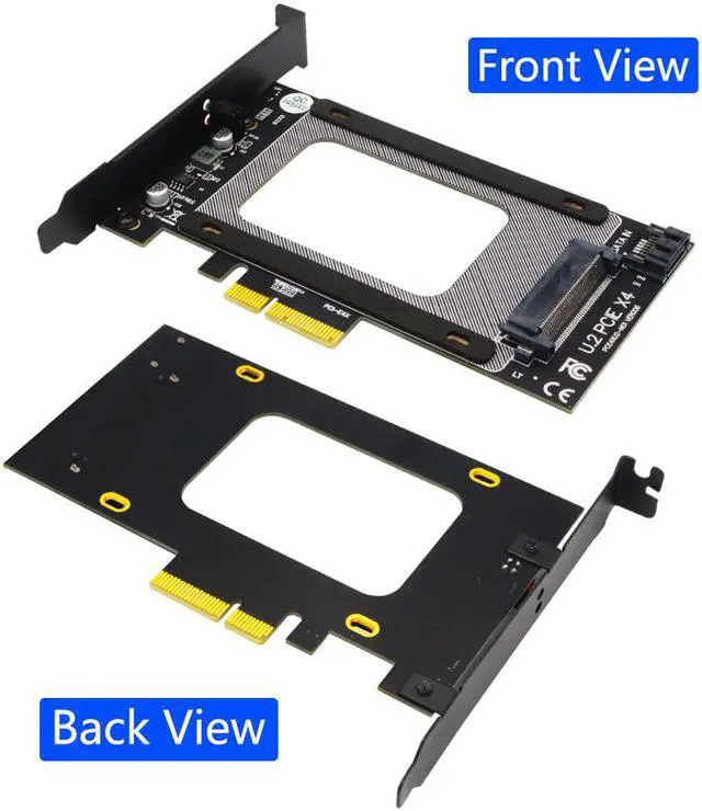 Alt view image 4 of 7 - Weastlinks U2 to PCI E Adapter Card Riser PCI Express 3.0 4X U.2 SFF-8639 Adapter PCIe U.2 SSD to PCI-E Card Support Intel 2.5" NVME U2 SSD