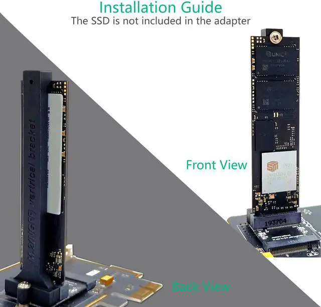 Alt view image 5 of 7 - Weastlinks M.2 NVME Adapter SSD PCIE M2 NGFF Key M to M.2 Key A/E Adapter Vertical Installation for 2280 M2 NVME SSD Riser Card