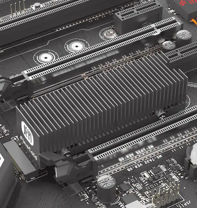 Alt view image 7 of 7 - Weastlinks M.2 SSD Heatsink, Heavy Duty Aluminum Convective Heat Sink, NVME NGFF Cooler Passive Heat Sinks with Fins