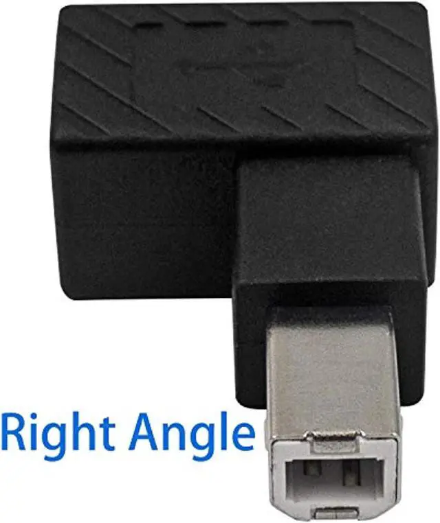 Alt view image 2 of 6 - Usb B 2.0 Adapter, Usb 2.0 Type-B Printer Cable Adapter, Right Angle Usb B 2.0 Male To Female Adapter For Printer Short Extension Cable For Printer, Scanner, Mobile Hdd And More