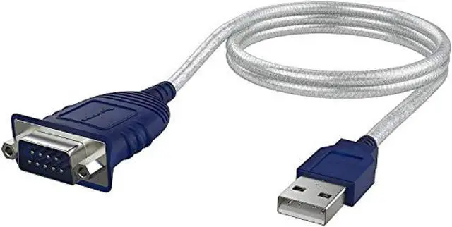 Main image of Usb 2.0 To Serial (9-Pin) Db-9 Rs-232 Converter Cable, Prolific Chipset, - Hexnuts - , [Windows 10/8.1/8/7/Vista/Xp, Mac Os X 10.6 And Above] 2.5 Feet (Cb-Db9p)