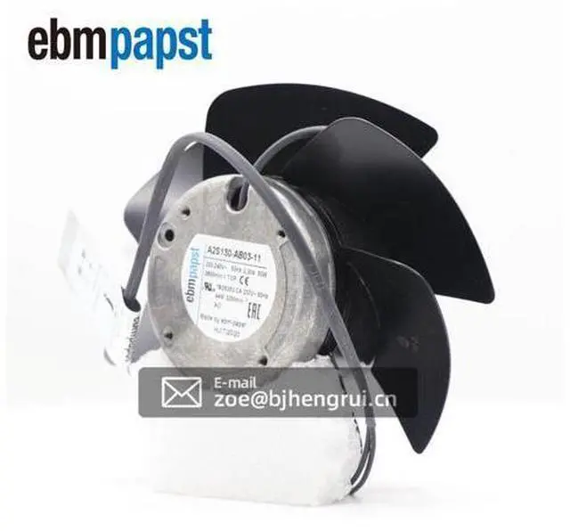 Alt view image 3 of 7 - Ebmpapst A2S130-AB03-11 138.3 x 56.9mm 230 VAC 325m3/h 2800RPM Axial Cooling Fan for Lenze Inverter