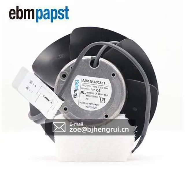Alt view image 7 of 7 - Ebmpapst A2S130-AB03-11 138.3 x 56.9mm 230 VAC 325m3/h 2800RPM Axial Cooling Fan for Lenze Inverter