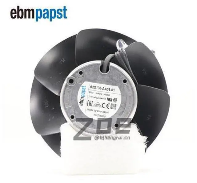 Alt view image 6 of 7 - Ebmpapst A2S130-AA03-01 AC Fan Ball Bearing 230V 0.31A/0.25A 45W/39W 2800RPM/3250RPM Flange Mount Industrial Cooling Fans and Supplies