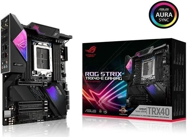 Alt view image 6 of 14 - ASUS ROG STRIX TRX40-XE GAMING sTRX4 AMD TRX40 SATA 6Gb/s ATX AMD Motherboard