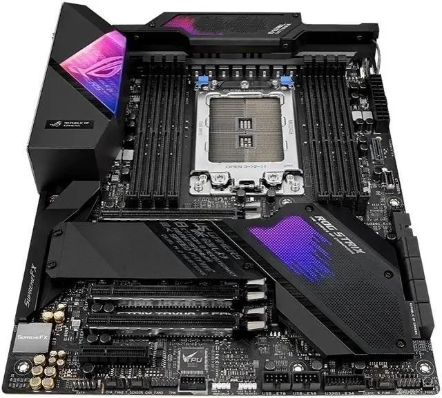 Alt view image 4 of 14 - ASUS ROG STRIX TRX40-XE GAMING sTRX4 AMD TRX40 SATA 6Gb/s ATX AMD Motherboard