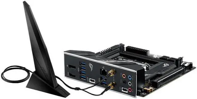 Alt view image 2 of 7 - ASUS ROG STRIX B460-I GAMING LGA 1200 Intel B460 SATA 6Gb/s Mini ITX Intel Motherboard