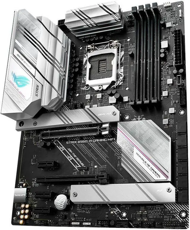 Alt view image 4 of 11 - ASUS ROG STRIX B560-A GAMING WIFI LGA 1200 Intel B560 SATA 6Gb/s ATX Intel Motherboard
