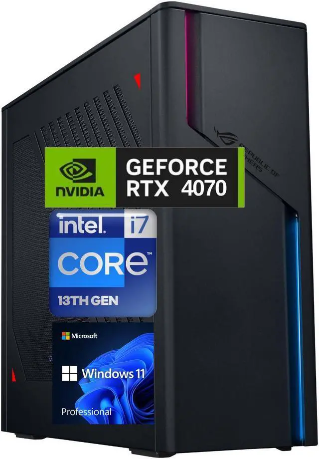 ASUS 2024 ROG i7 RTX 4070 Premium Gaming Desktop, Small Form ASUS 2024 ROG i7 RTX 4070 Premium Gaming Desktop, Small Form