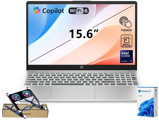 HP Essential 15t-fd100 Premium Laptop, 15.6