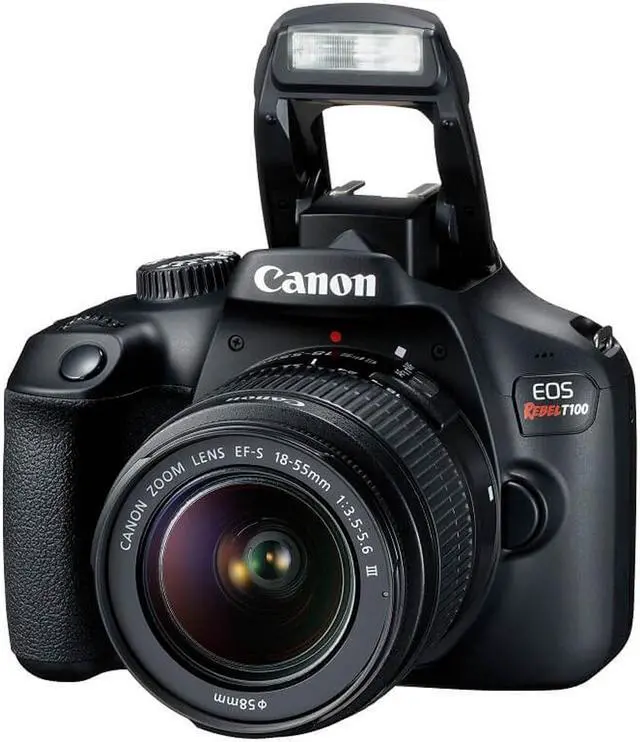 Alt view image 2 of 8 - Canon EOS Rebel T100-4000D KIT 18-55mm Digital Camera 12 months warranty