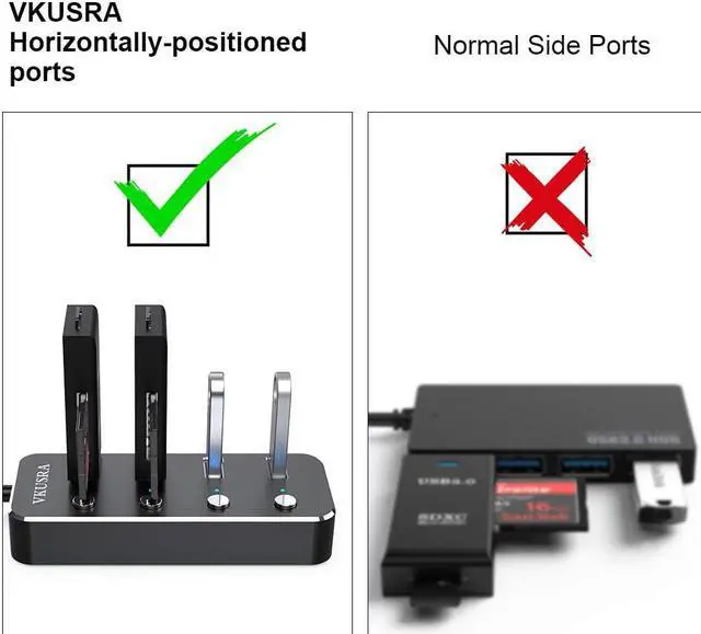 Alt view image 5 of 7 - USB 3.0 Hub 4-Port USB Hub USB Adapter with Individual On/Off LED Switch USB Hub 3.0 for Dell HP MacBook Air Surface Pro Asus Acer Xbox Console Printer Flash Drive HDD (4ft/1.2m Cable)