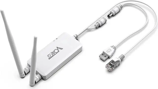 Main image of Vonets VAP11S Mini Repeater/Wireless Bridge Ethernet/WiFi Router 2.4GHz Industrial with 2 RJ45 Ethernet Ports and 2 External Antennas, Great Partner for Electronic Scale, PLC, DVR