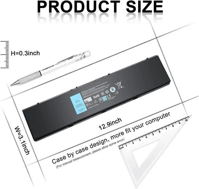 Alt view image 2 of 7 - IEFUU New Replacement Laptop Battery for Dell Latitude E7440 E7450 E7420 Battery fit 451-BBFV 3RNFD G0G2M PFXCR T19VW 34GKR 0909H5 0G95J5 E225846 Notebook Battery
