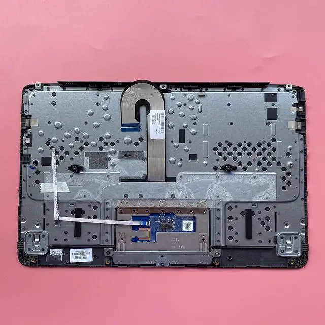 Alt view image 5 of 7 - Replacement for HP Chromebook 11 G7 EE Laptop Upper Case Palmrest Keyboard Touchpad Assembly Part L52573-001 EA0G5003010 - OEM