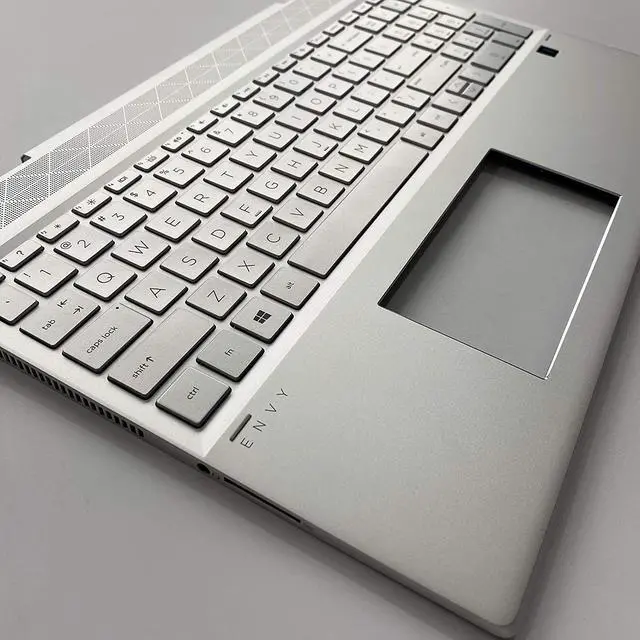 Alt view image 7 of 7 - Replacement for HP Envy x360 15 DR 15T-DR000 15T-DR000 15T-DR100 Laptop Upper Case Palmrest Backlit Keyboard Assembly Part L53814-001 Top Cover Sliver