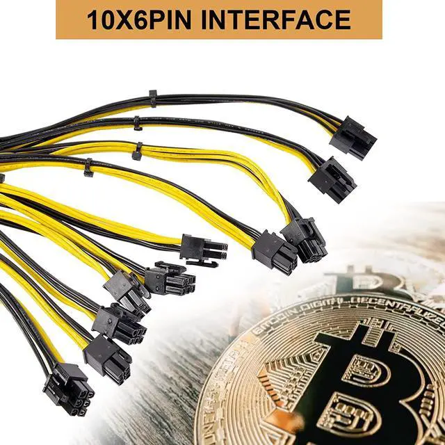 Alt view image 7 of 7 - 2000W Mining Power Supply, 2U 100-264V PSU for BTC ETH Miner Machine Rig, Power Supply with Power Cord and Automatic Control Fan