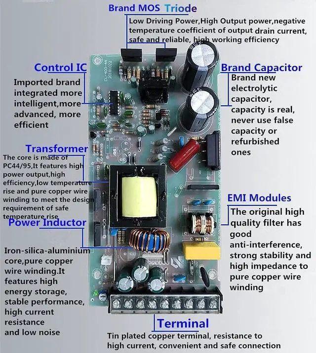 Alt view image 3 of 7 - Chengliang Power Supply Dc 24v 17a 400w Original Ender 3 3D Printer Switching PSU UL Certified