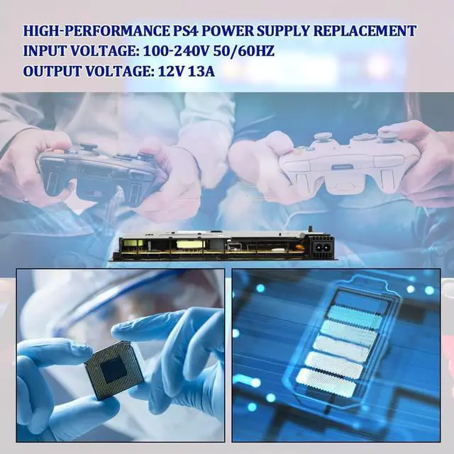 Alt view image 7 of 7 - N17160P1A Power Supply for PS4 Slim 2200 Hosts, Portable Power Source with Screwdriver 100-240V(Black)