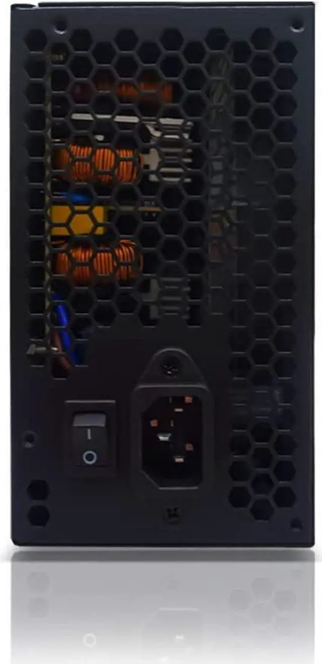 Alt view image 5 of 5 - Smartbuy 1000W LED Fan Silent PC ATX Power Supply PSU SATA 12V PCI-E w/Auto Fan Speed Control w/Multi-Function Protection (Black LED)