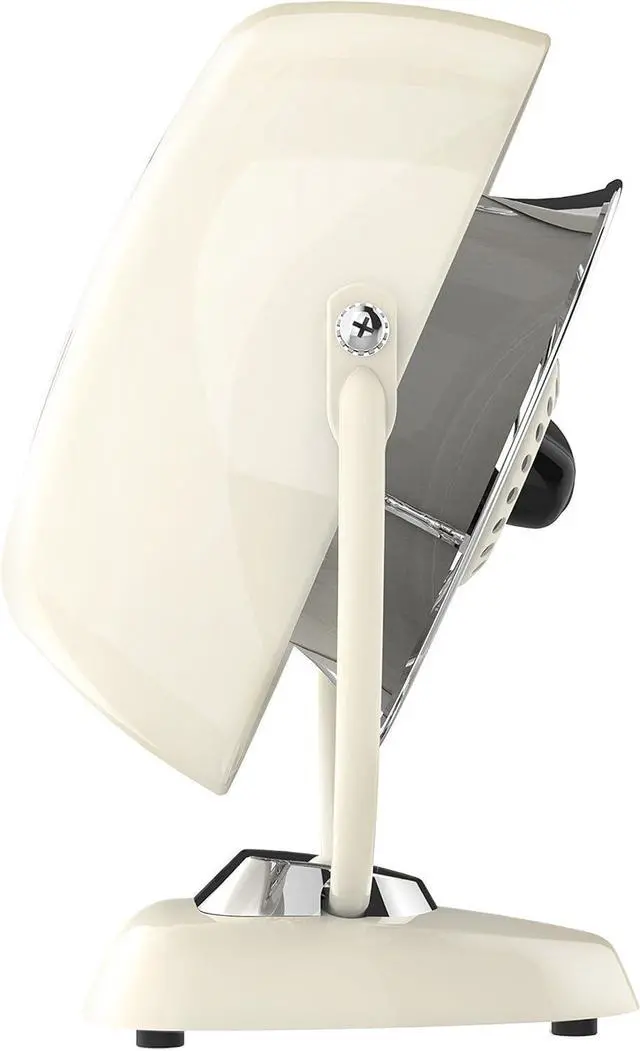 Alt view image 2 of 6 - Vornado VFAN Jr. Vintage Fan, Small Metal Retro Air Circulator for Cooling & Décor, 2 Speed Settings, Adjustable Tilt, Powerful Airflow, Vintage White