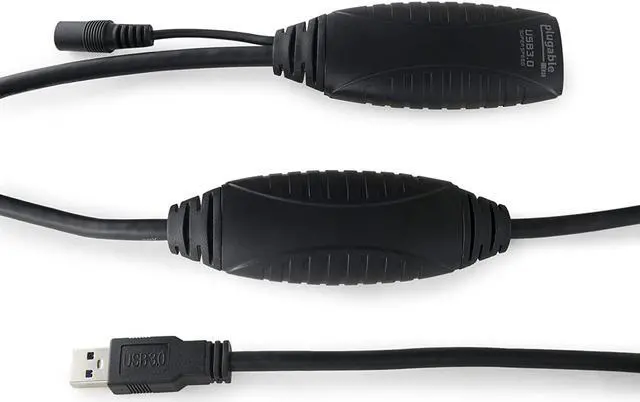 Alt view image 3 of 7 - 10 Meter (32 Foot) USB 3.0 Active Extension Cable with AC Power Adapter and Back-Voltage Protection